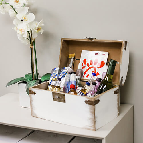 A gift box of patient amenities
