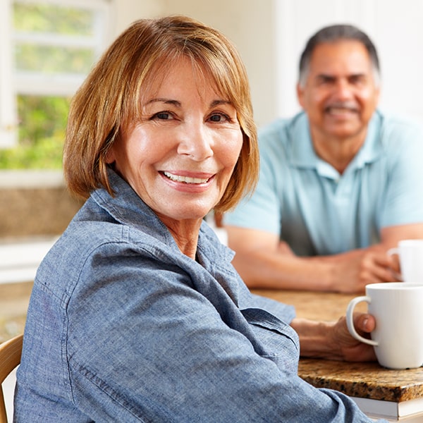 A couple discussing tooth extractions